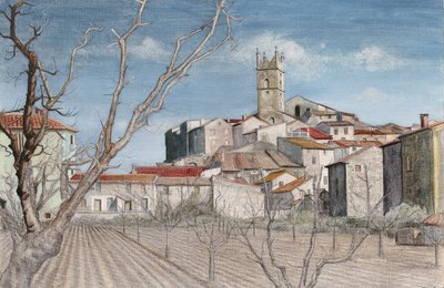 Inizio primavera, vista attraverso un frutteto, c.1925 da Harry Morley
